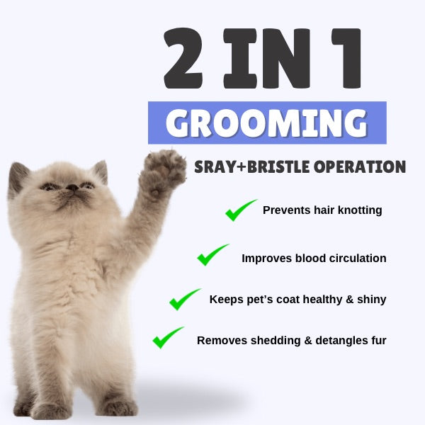 GroomBrush™ – The All-in-One Pet Grooming Mist Brush