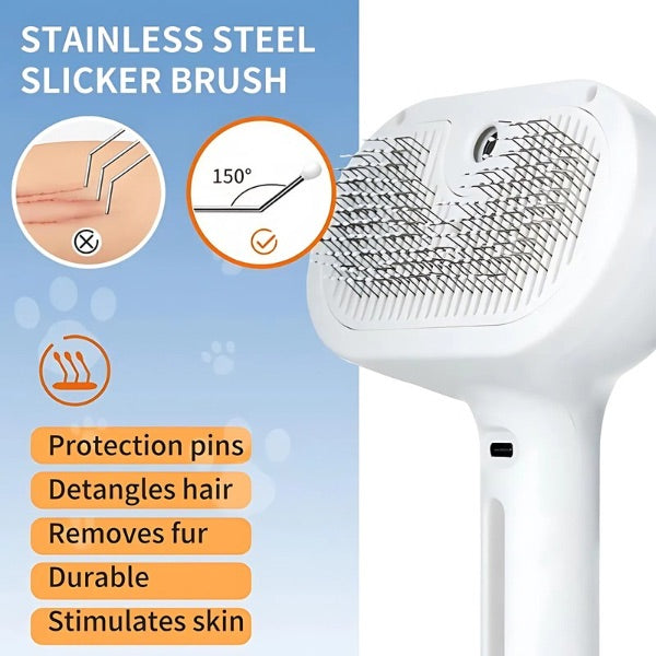 GroomBrush™ – The All-in-One Pet Grooming Mist Brush
