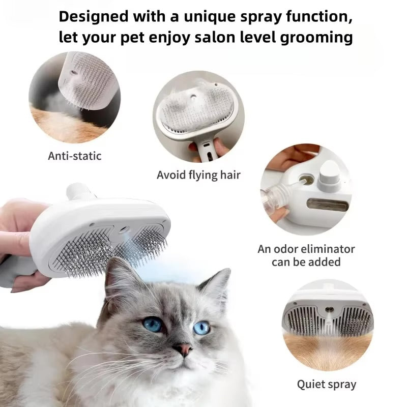 GroomBrush™ – The All-in-One Pet Grooming Mist Brush